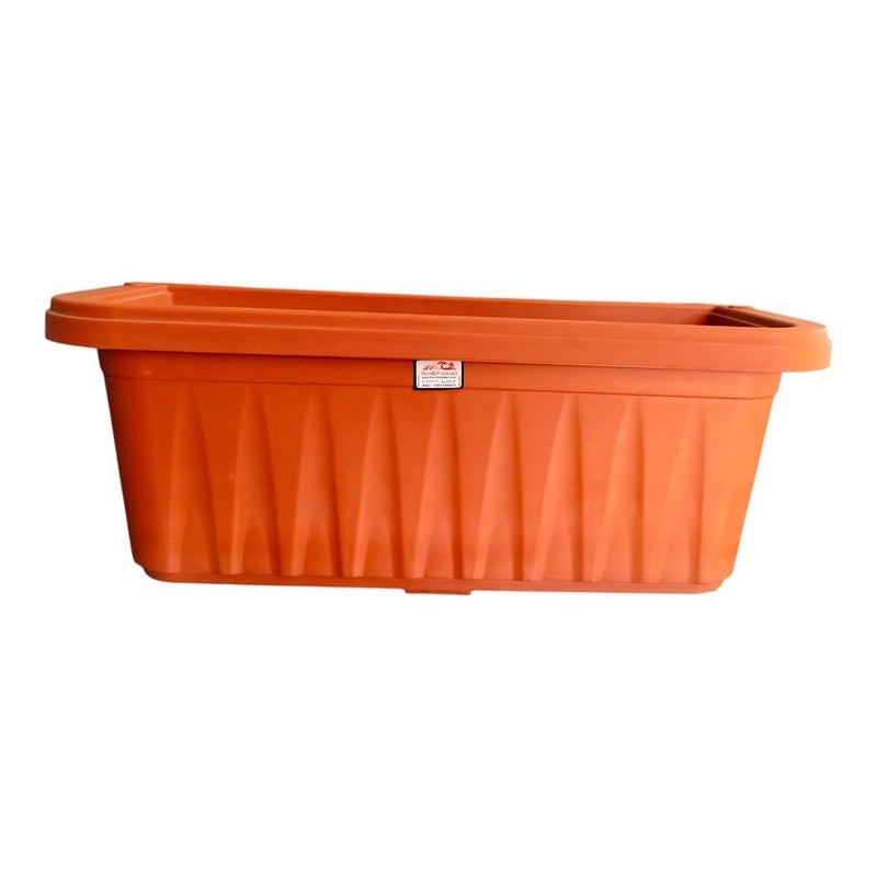 خورشيد للبلاستيك حوض بلكونة من خورشيد بلاست للبلاستيك - بني - Image 1